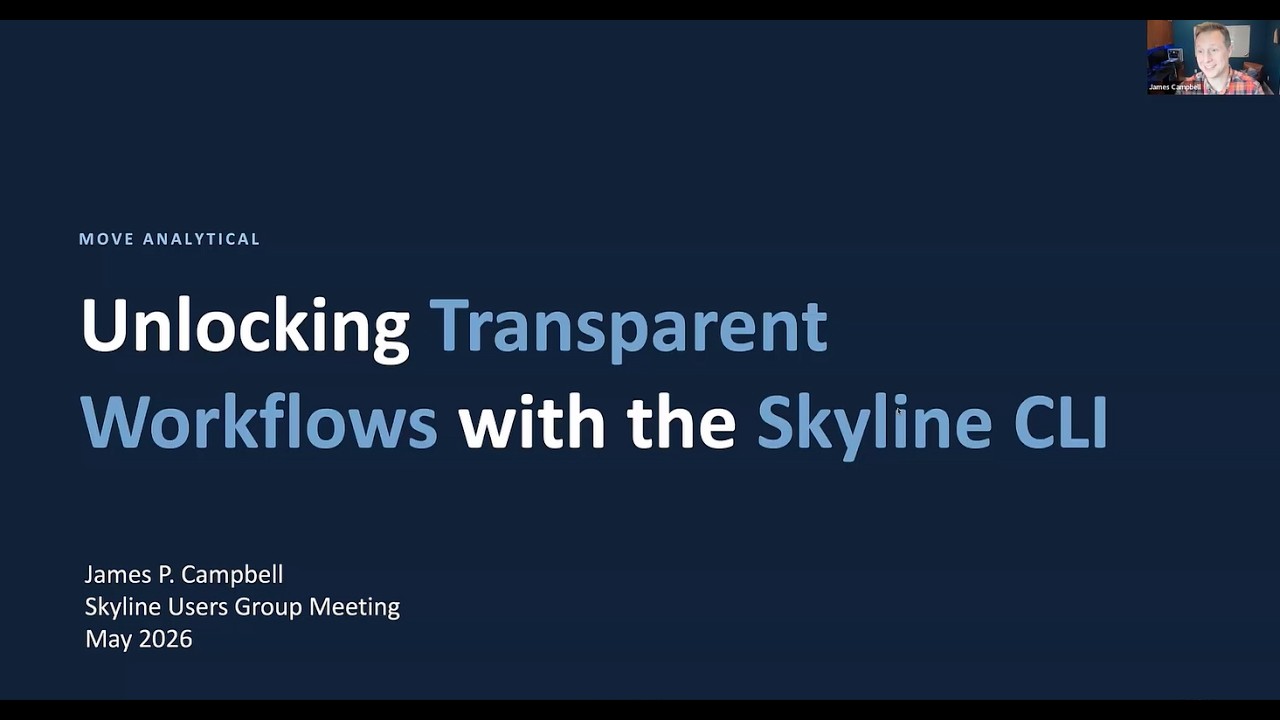 Move Analytical: Unlocking Transparent Workflows with the Skyline CLI